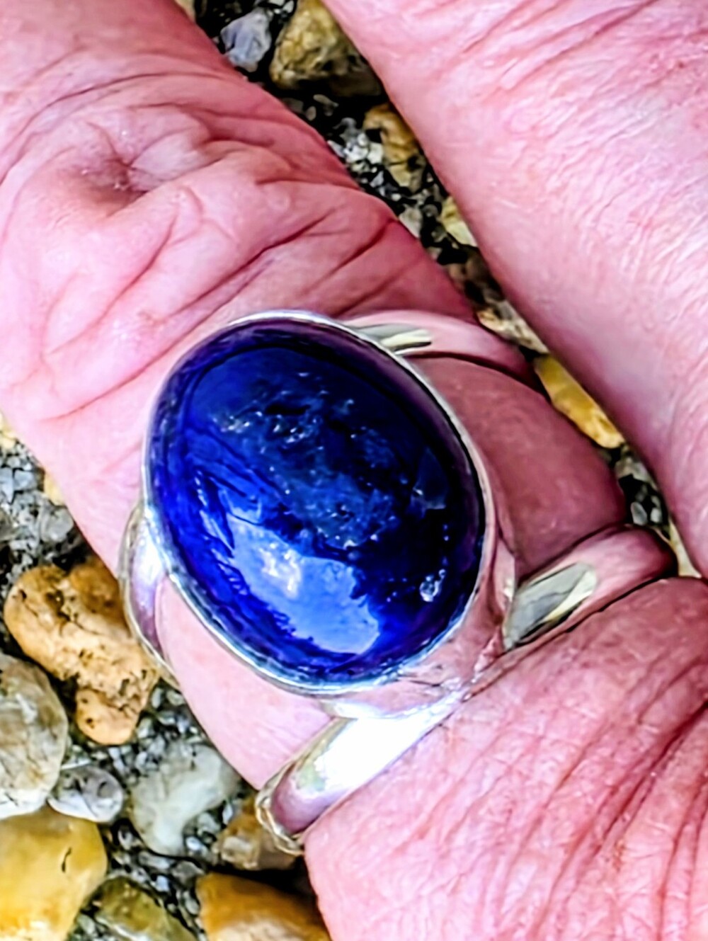 Lapis Lazuli Gemstone Ring In 925 Sterling Silver (7)